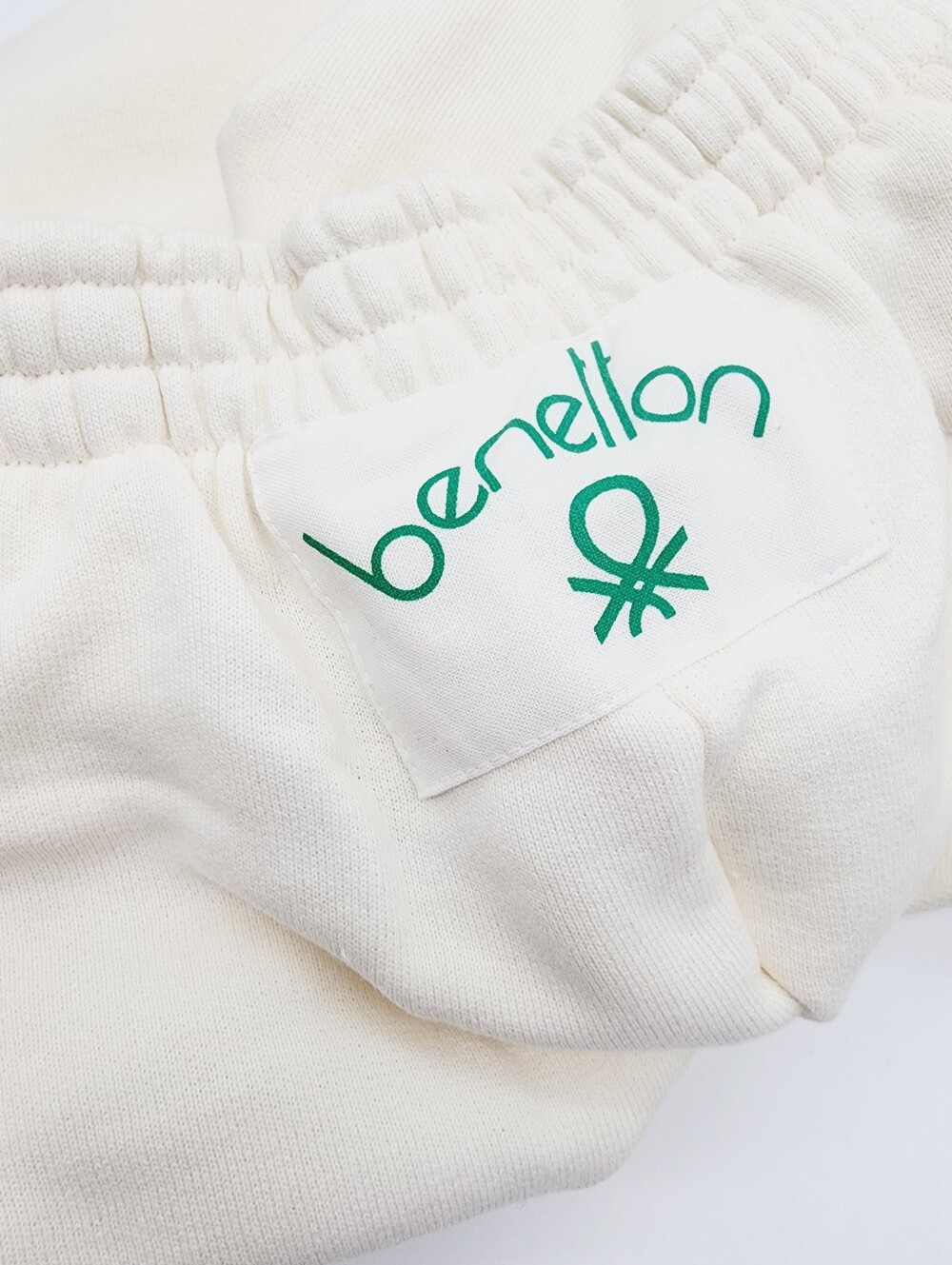 United Colors of Benetton Off White Cotton Sweatpants Italy Size XS NEW - Picture 5 of 15